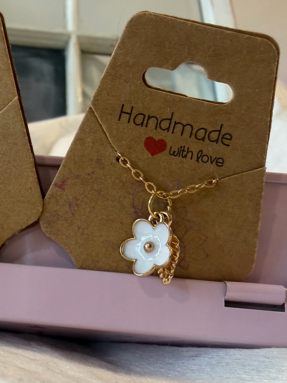 🤍BLANCHE FLORAL Gold Pendant Necklace